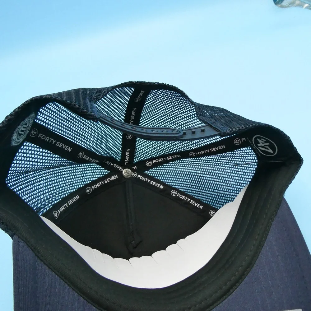 '47‎ Brand Trucker Hat Youth Auburn Tigers Navy Blue Orange Mesh Snapback Cap